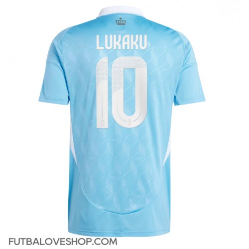 Dres Belgicko Romelu Lukaku #10 Preč ME 2024 Krátky Rukáv